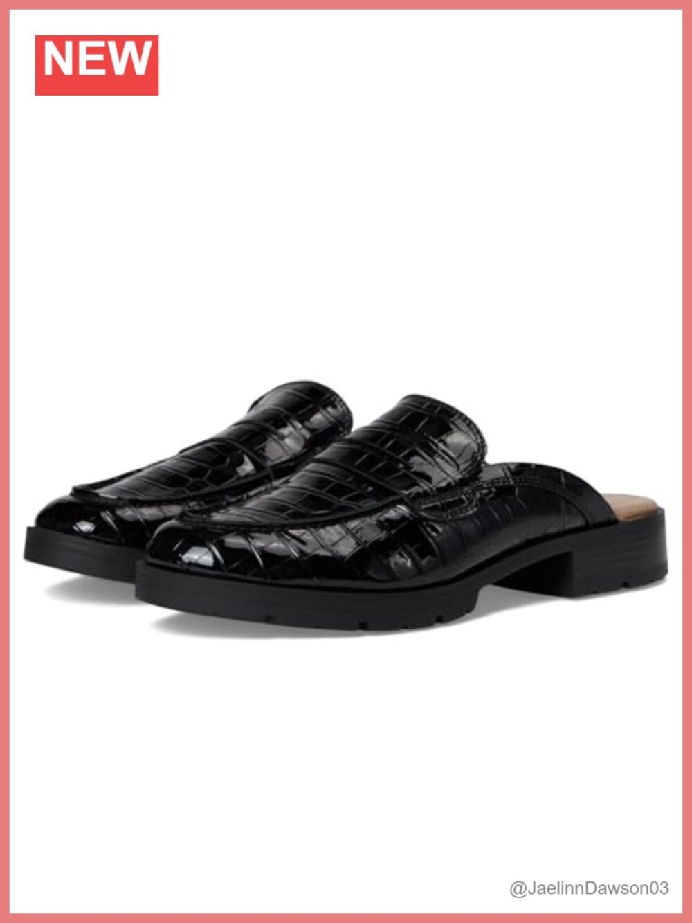 LifeStride London Mule Women's Slip-On Faux Leather Lug Sole Clog Shoes